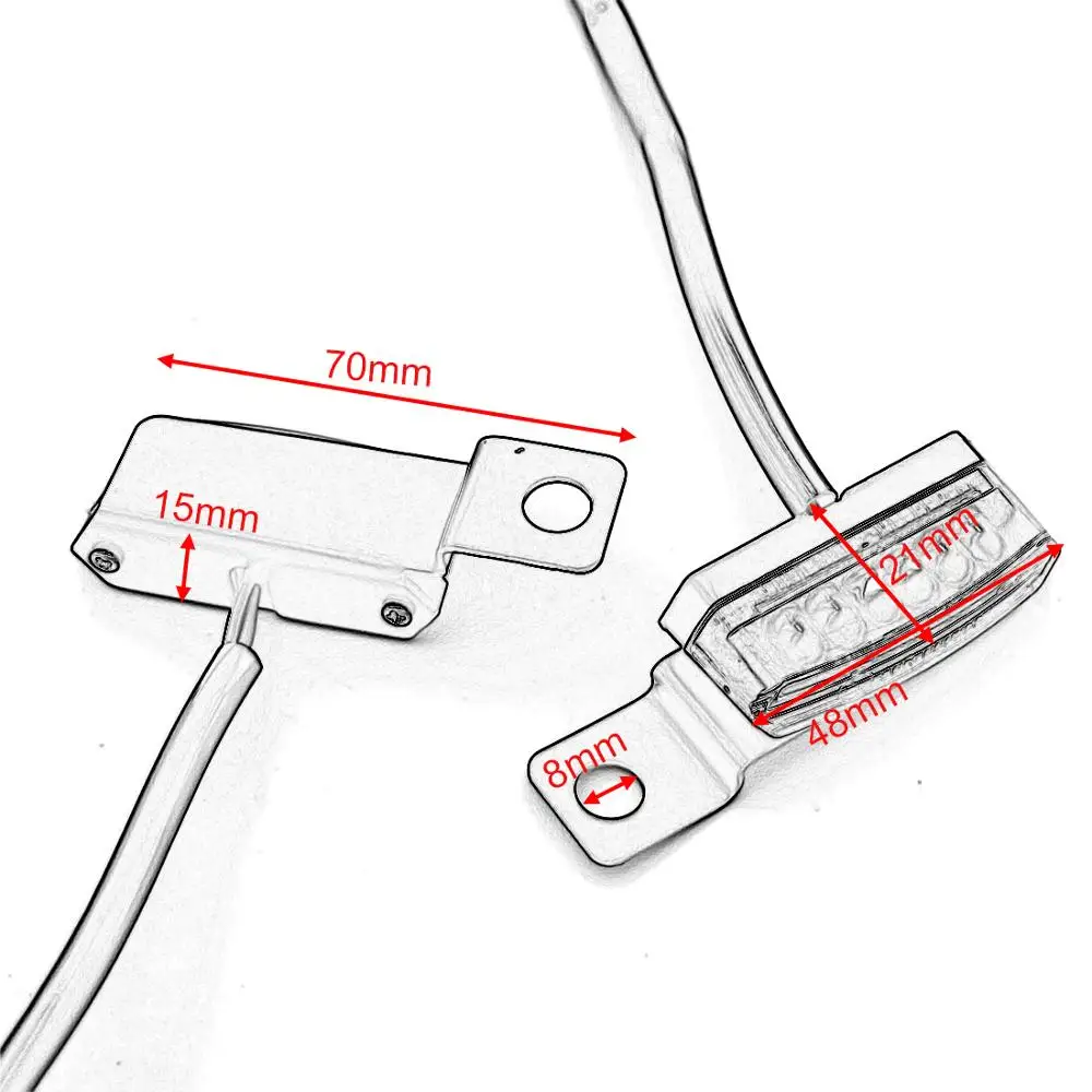 Мотоцикл Мини светодиодный хром/черный тормоз сцепления крепление рычага
