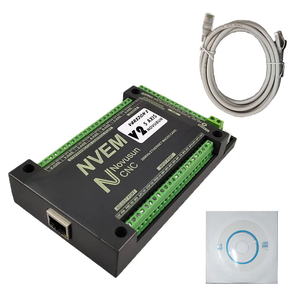 Контроллер движения с ЧПУ MACH3 Nvem V2.1 3 оси/4 оси/5 оси/6 оси ведомый механизм Ethernet для