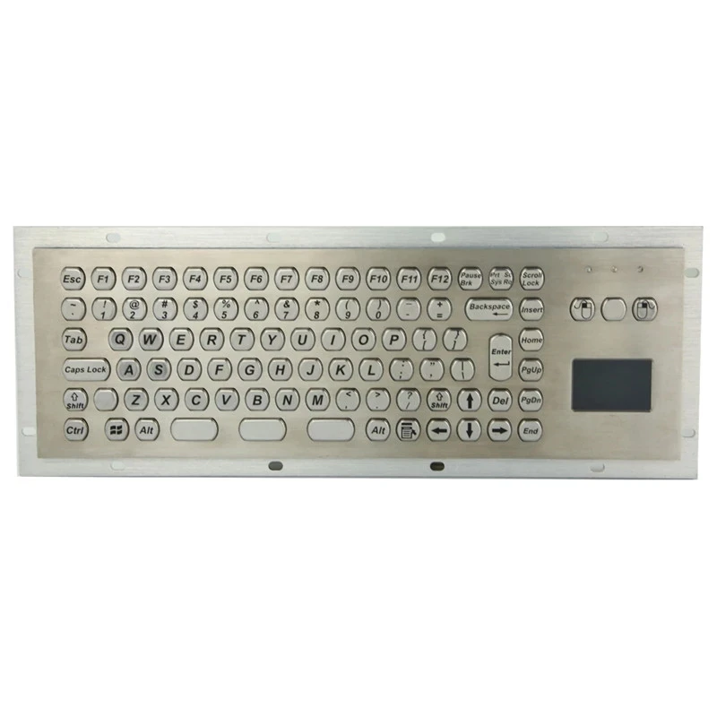 Нержавеющая сталь металлический промышленный интегрированный тачпад