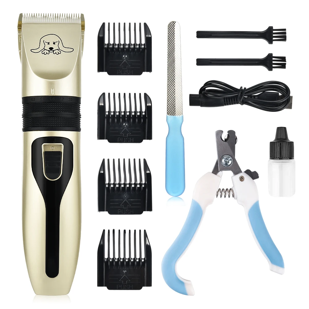

Pet Dog Hair Electrical Clippers Dog Grooming Shaver Animals Trimmer Haircut Machine Cutting Dogs Hair Kit Pet Nail Clipper