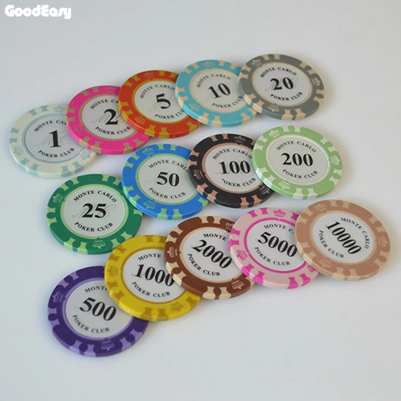 25 шт./лот глиняный материал казино Техасский набор покерных чипов металлические