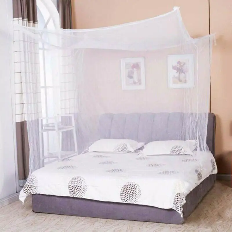 

2021 NEW Double bed Lace Bed Mosquito Insect Netting Mesh Canopy Princess Full Size Bedding Net Bed Curtain Tent Polyester fiber