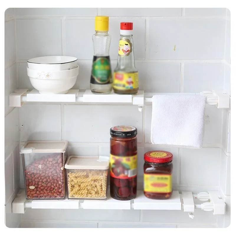 Регулируемое натяжение шкаф с полками стеллаж для хранения Организатор