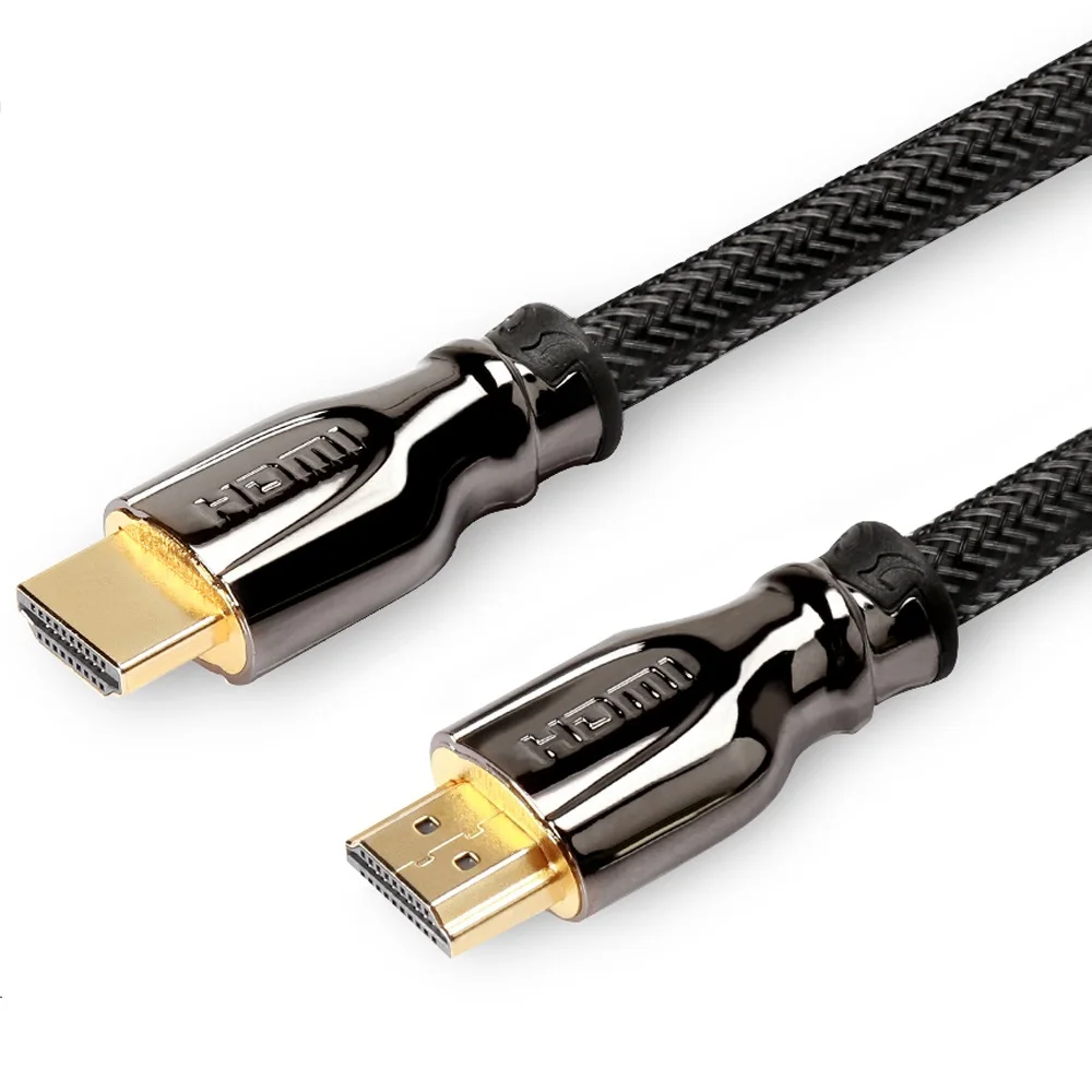 Wavlink 2 м HDMI к HDMI кабель HDMI позолоченный Соединительный кабель HDMI кабель дисплея 1,4 1080P 3D кабель для HDTV переключатель делителя - Цвет: Черный