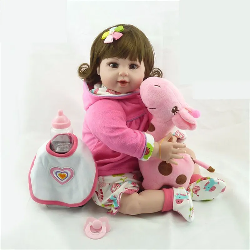 Новые дешевые 20 &quotadora baby doll reborn lifelike live girl детские куклы силиконовые игрушки для