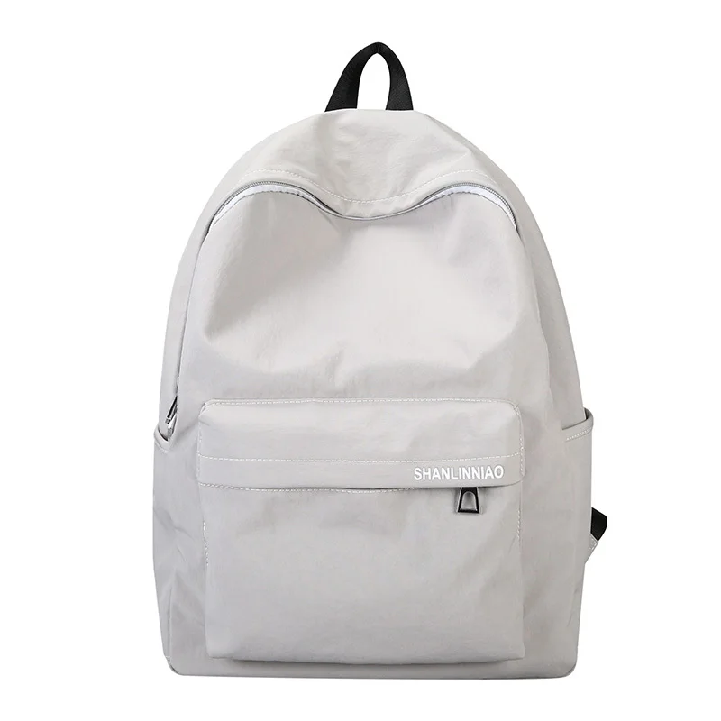 Style 2 Beige Дешевый Холщовый Рюкзак Mochila, черный женский рюкзак, школьные сумки для подростков, парные рюкзаки, повседневные, 4 цвета, прочные - Цвет: Style 2 Beige