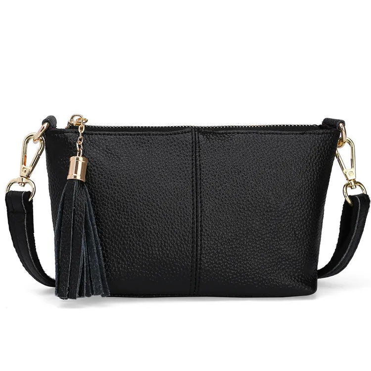 MJ женские сумки через плечо из натуральной кожи маленькая сумка на с кисточками