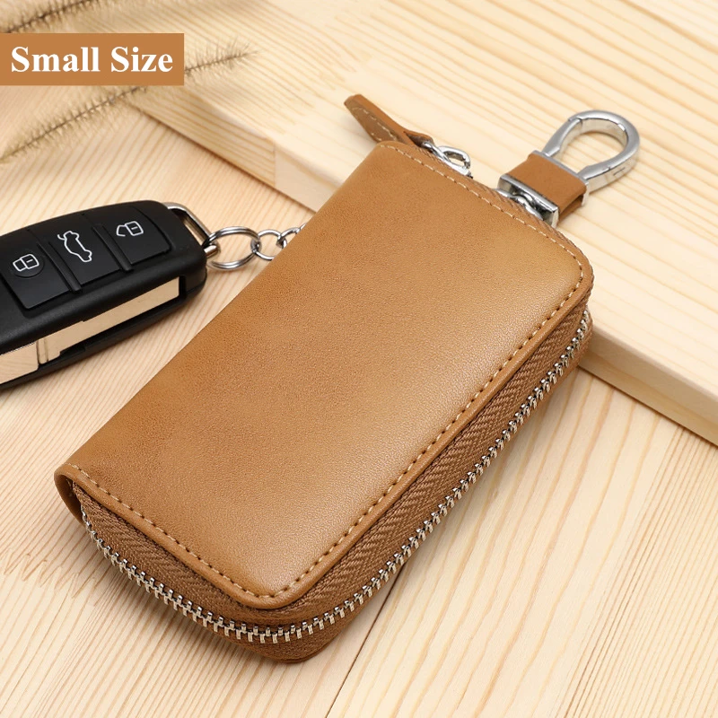 Натуральная кожа унисекс ключницы многофункциональный органайзер кошелек для