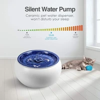 electric ceramic cat drinking water fountain for cats dogs drinking bowl automatic cat water fountain dispenser pet bowl 1 5l