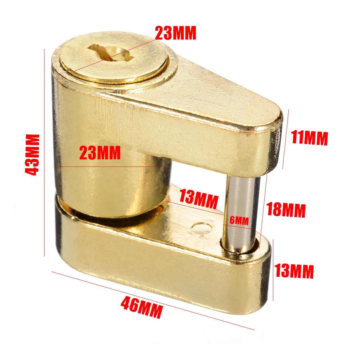 

1set Zinc Alloy Trailer Hitch Coupler Lock For Locking Hauling Security Towing Tow Bar Mobile Facilities Yachts + 2pcs Keys