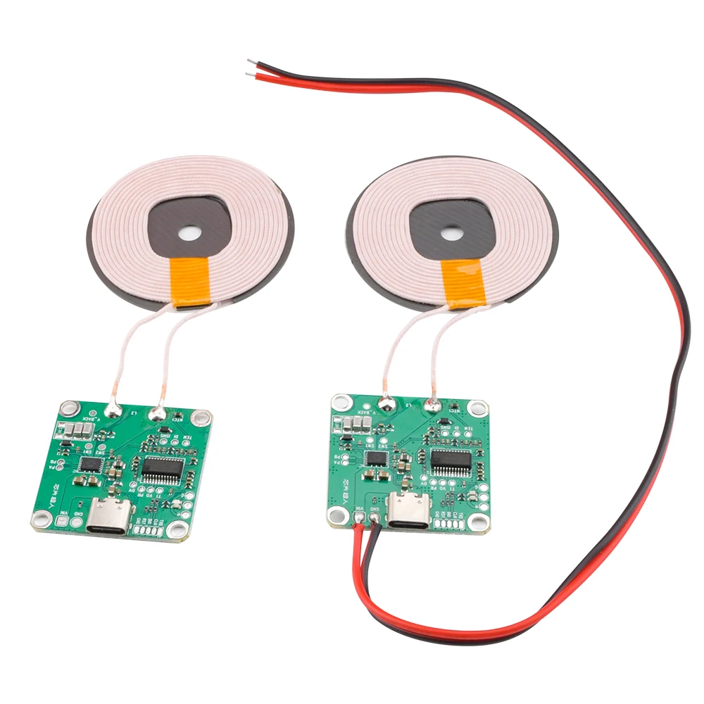 

DC 5V 9V 12V 5W 20W Type-C Fast Charge Wireless Charger Transmitter PCBA Circuit Board Coil Receiver Charger Module