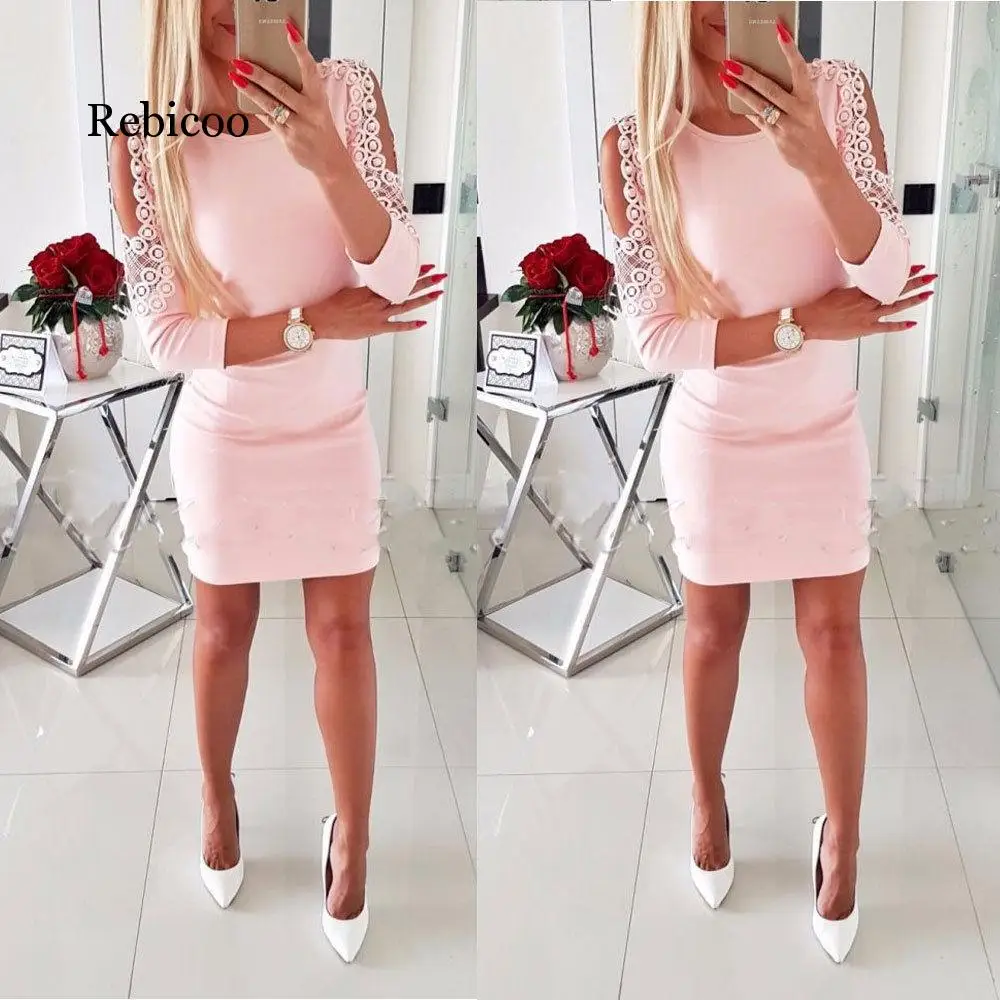 

2019 autumn hot slim women's strapless bead sexy hip dress