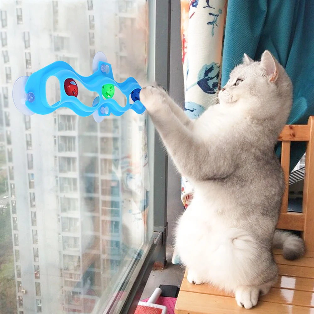 Игрушки для домашних животных кошек интерактивный Трековый мяч игрушка кошки