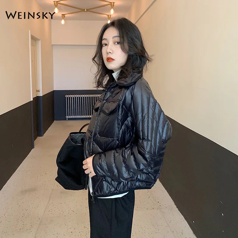 

Spring Autumn Women Ultralight Thin Down Jacket White Duck Down Hooded Jackets Warm Winter Coat Parka Female Outwear