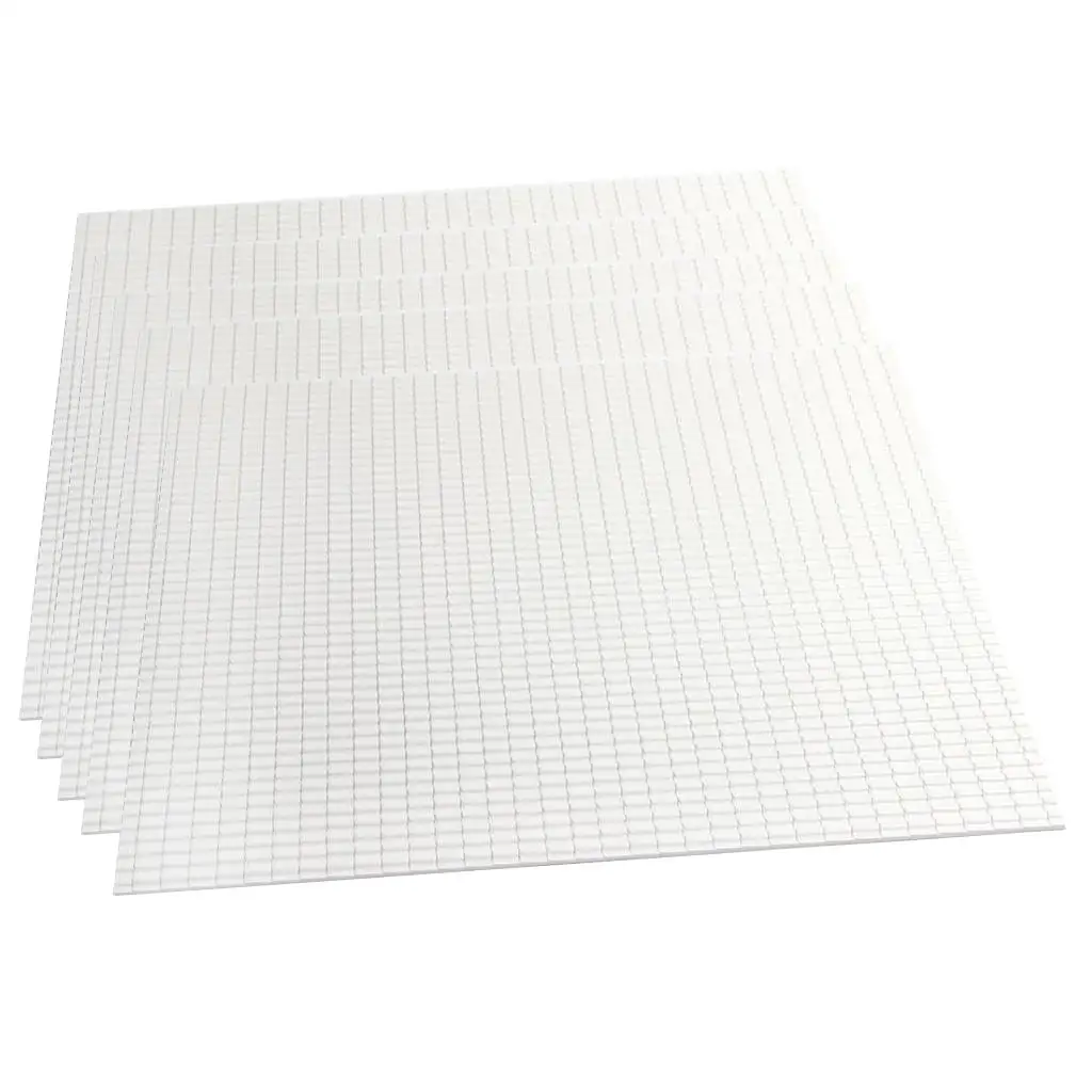 5 шт. имитация крыши белая черепица для дома ландшафтный пейзаж 270X270X2 мм | Игрушки