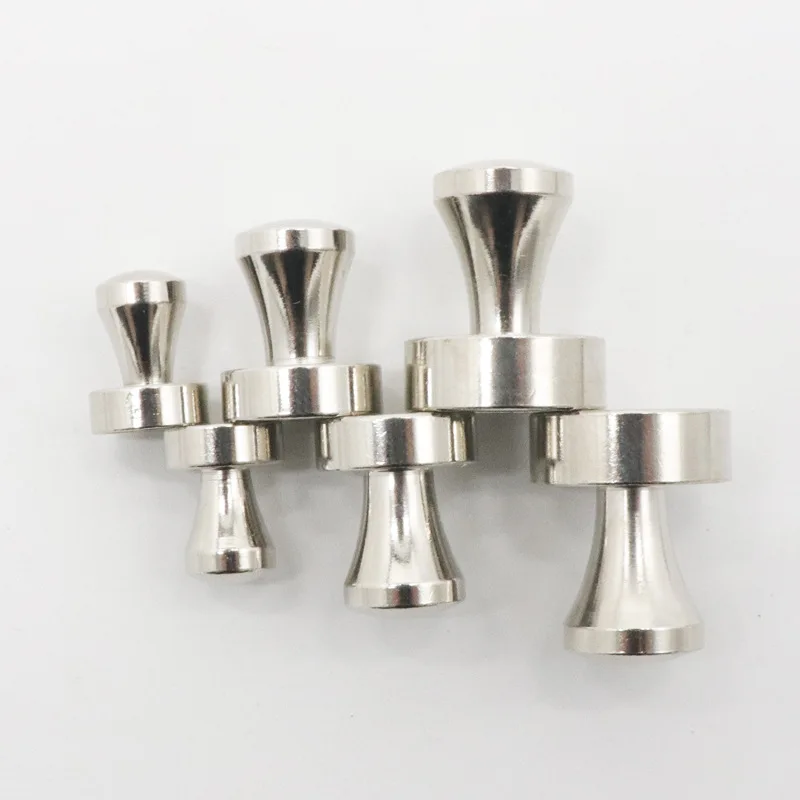 1 шт. Металлические Магнитные Thumbtack Серебристые Магнитные Элементы нажимная булавка офисная доска для заметок булавки для холодильника карта украшения канцелярские принадлежности
