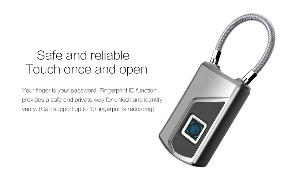 USB Перезаряжаемый умный БЕСКЛЮЧЕВОЙ биометрический умный дверной замок с Bluetooth управлением, электронный водонепроницаемый защитный замок для багажа