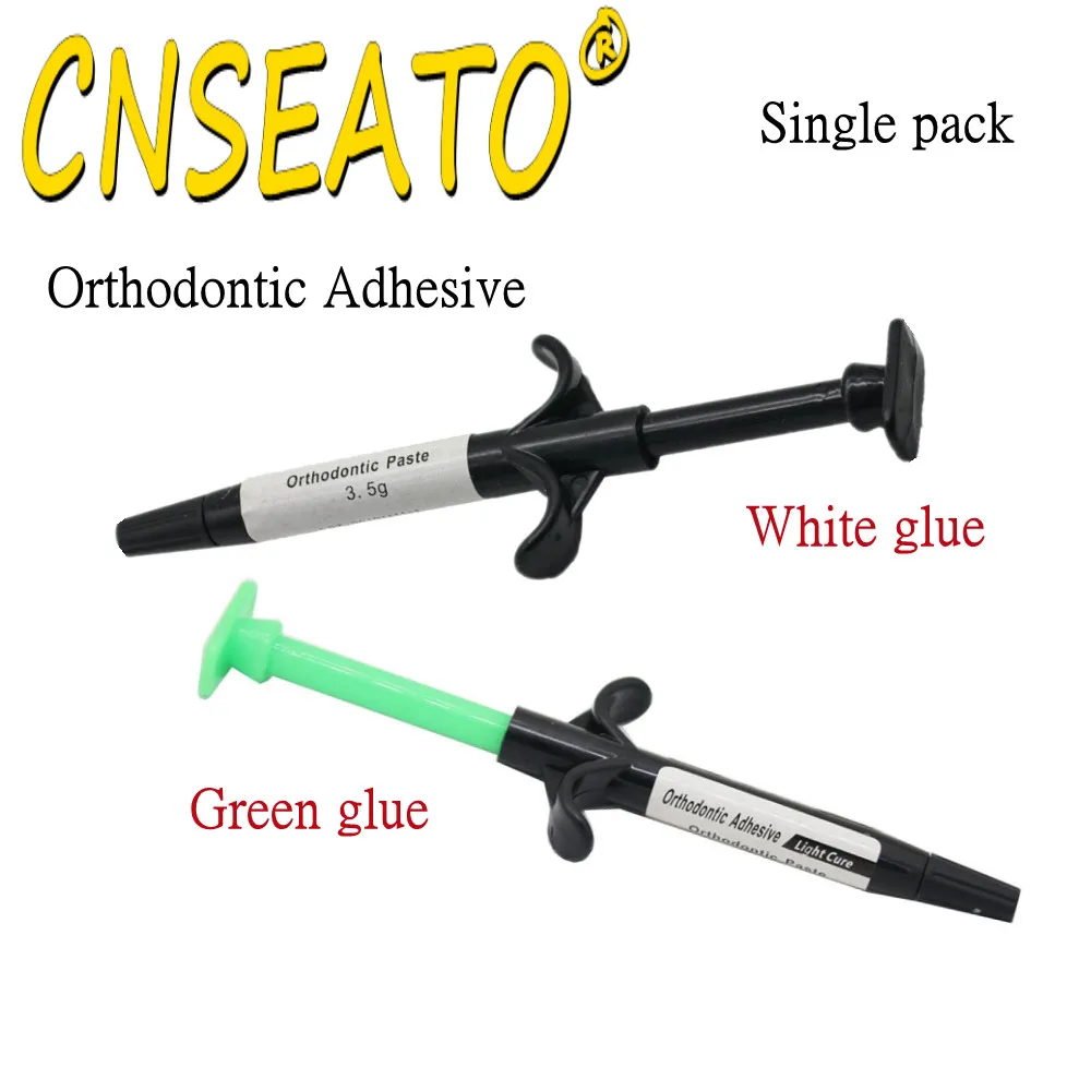 

Dental Orthodontic Bonding Braces Adhesive Light Cure Resin Green Glue Bracket Bond Paste Syringes System Ortho Dentist Material