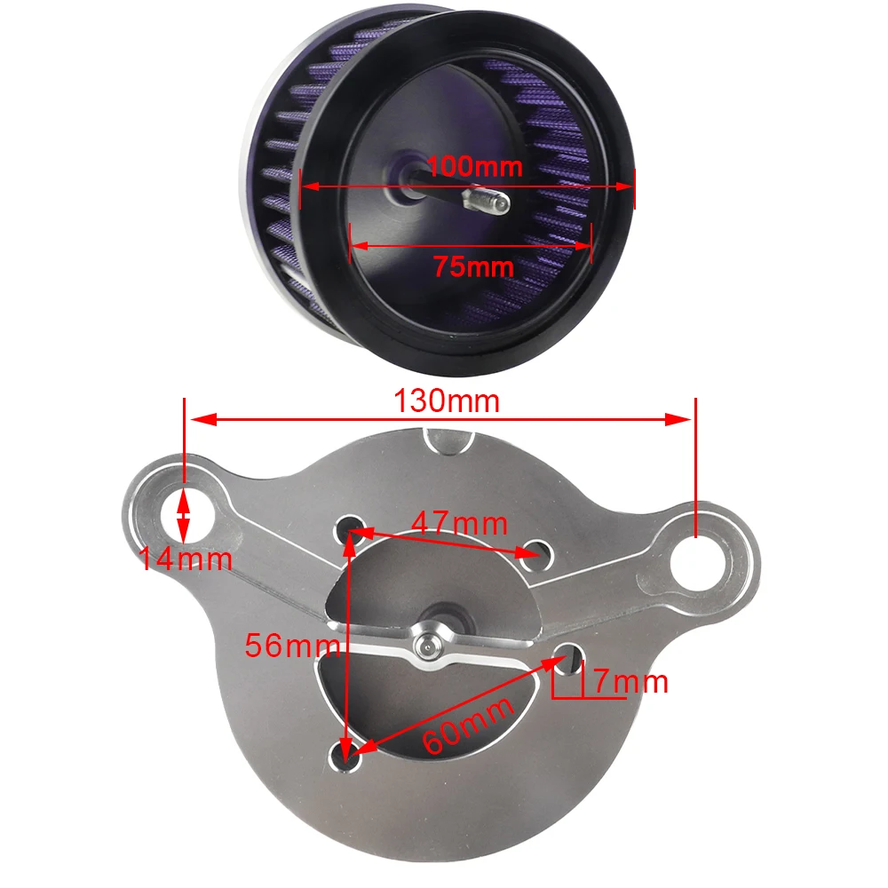 Motorcycle Air Cleaner Intake Filter Syetem For Sportster 883 XL 1200 XL1200 | Автомобили и мотоциклы