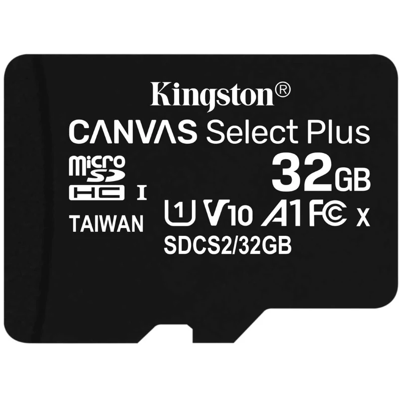 Карта памяти microSDHC UHS-I KINGSTON CanvSelect Plus 32 ГБ 100 МБ/с Class 10 SDCS2/32GBSP 1 шт. | Компьютеры и офис