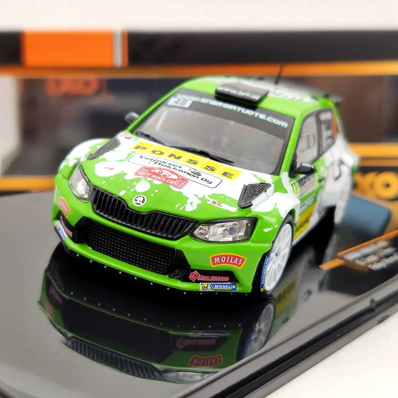 Модель автомобиля Diecast 1:43 IXO для Skoda Fabia R5 #48 Rally Monte Carlo 2016 RAM628 коллекция