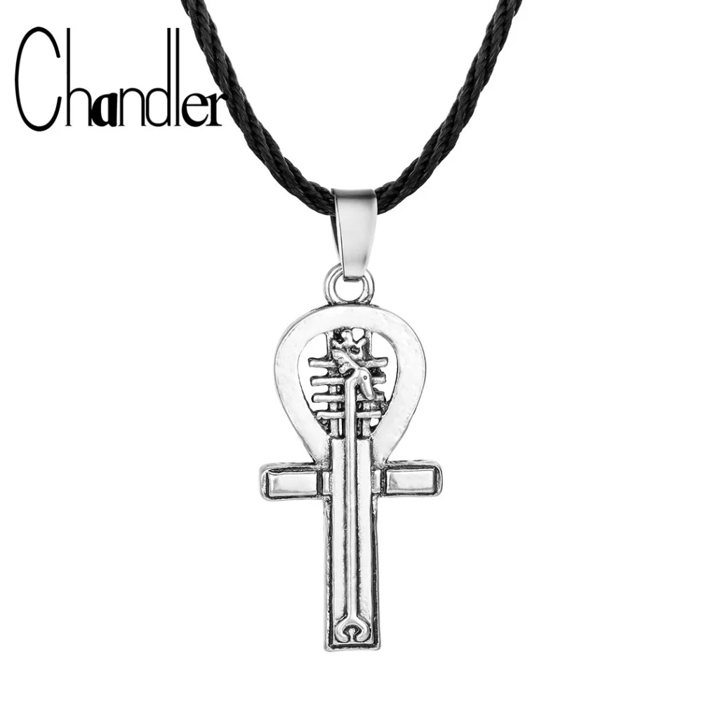 Chandler Египетский Анкх ожерелье с крестом для женщин и мужчин подвеска амулет