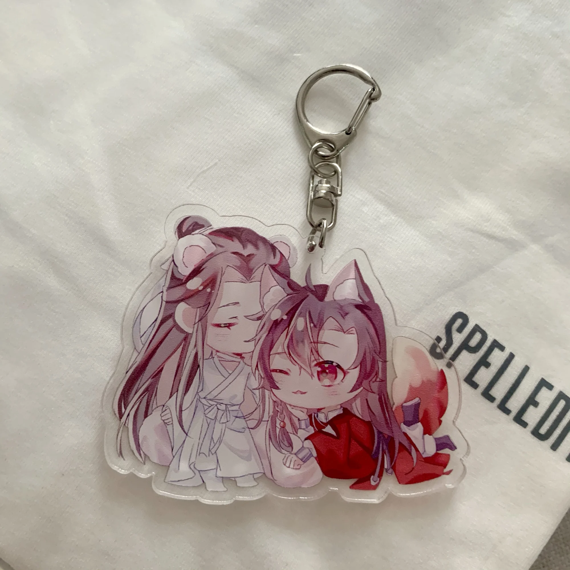 

Anime Tian Guan Ci Fu Hua Cheng Xie Lian Stand Figure Model Plate Acrylic Keychain Bags Pendant Display Desktop Decor Xmas Gifts