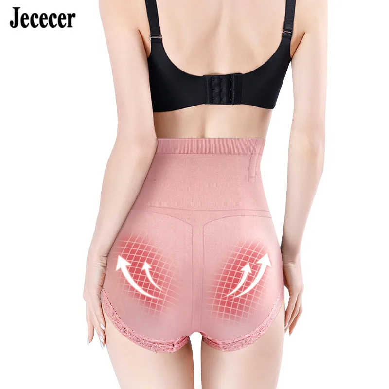 Jececer Waist Trainer Женщины Tummy Control Трусики для похудения Нижнее белье с высокой талией