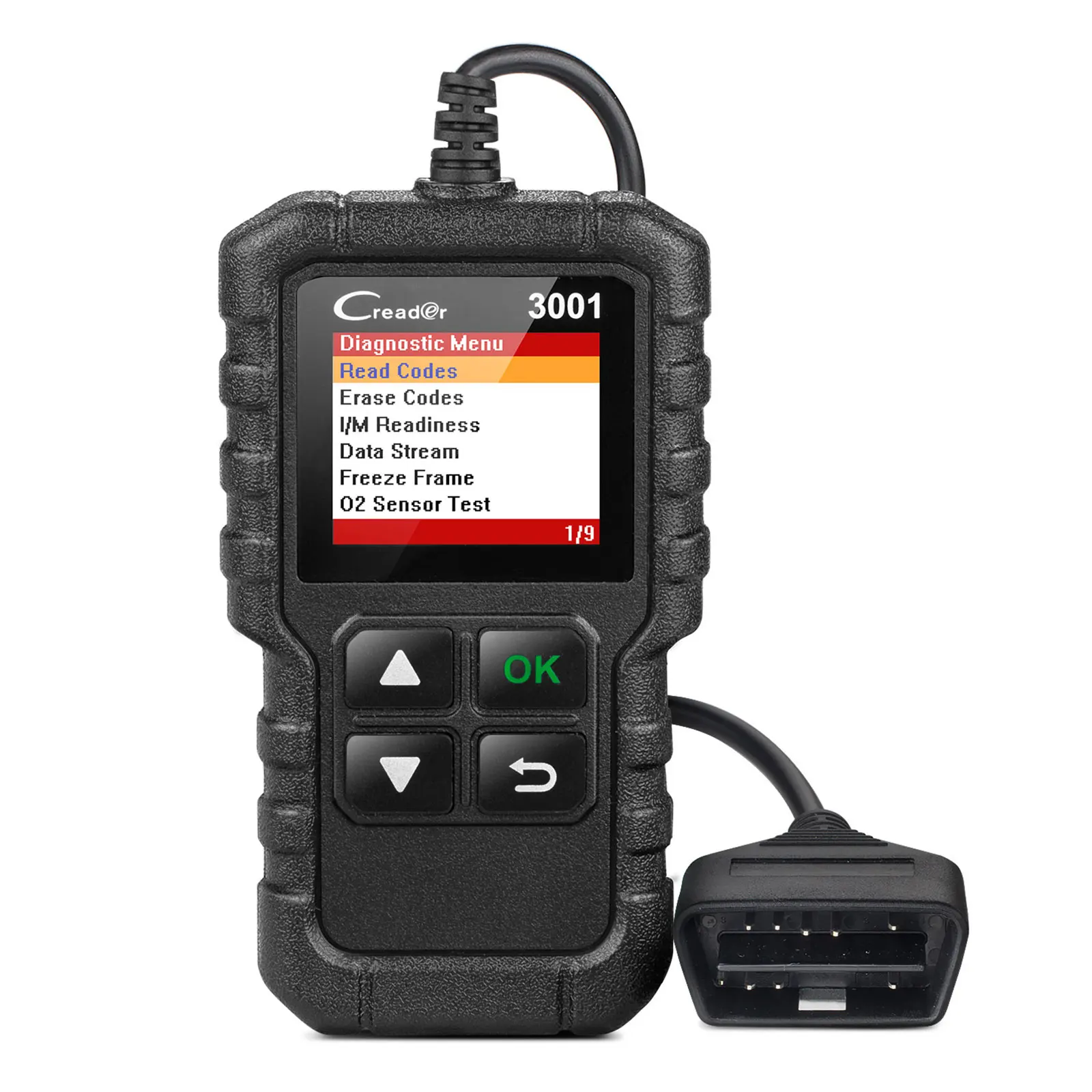 

Автомобильный диагностический инструмент X431 Creader 3001 Full OBDII/EOBD, считыватель кодов, сканер, многоязычный CR3001 PK ELM 327 CR319, считыватель