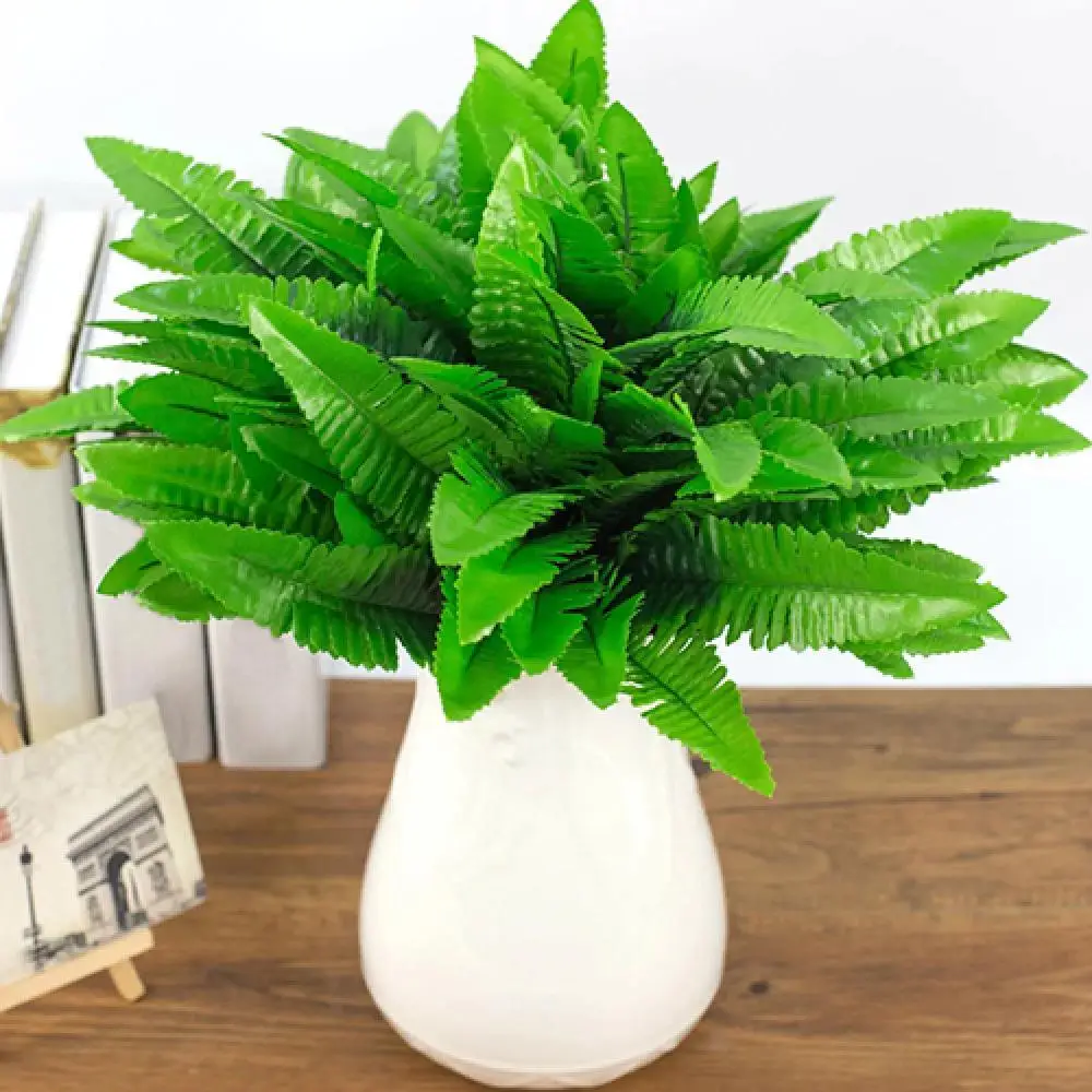 

1Pc 7 Branches False Plant Artificial Fern Leaves Desktop Decor for Home Garden Balcony Decor Plants Flower Arrangement Bonsai