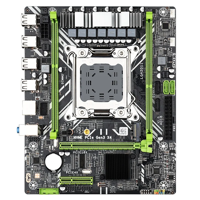 Материнская плата X79D 2 0 LGA2011 ATX двухканальная DDR3 64 Гб ОЗУ PCI E 16X SATA3.0 M.2 NVME