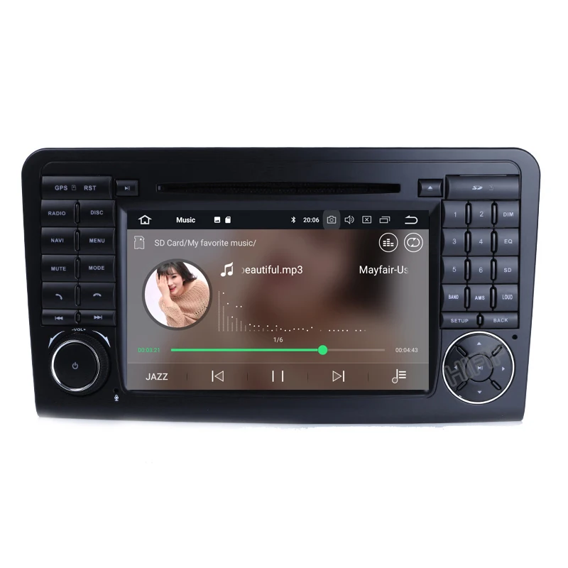 PX5 IPS Android 10 4G 8 ядер/Автомобильный dvd плеер на основе ANDROID для Mercedes Benz GL ML CLASS W164 ML350