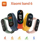 Xiaomi Mi Band 6 китайская версия Смарт-браслет 1,56 дюйма AMOLED цветной SpO2 пульсометр фитнес-трекер Водонепроницаемый 6Miband