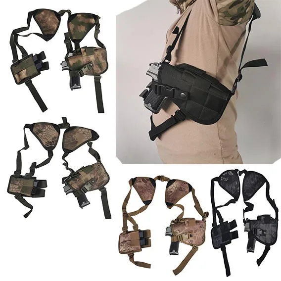 

Outdoor Tactical Police Security Universal Right Hand Pistol Pouch Shoulder Gun Holster for Airsoft Glock 17 19 22 23 31 32