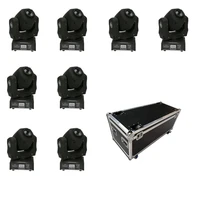 8pcslot with a flight case high quality 60w spot moving heads dj disco lights 60w led gobo moving head light dmx patterns lamp