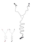 Зажимы для сосков БДСМ с цепочкой, секс-игрушки для пар, женщин, бондаж для груди, половых губ, зажим для сосков для взрослых, SM, флиртовые инструменты, стимуляционные игры