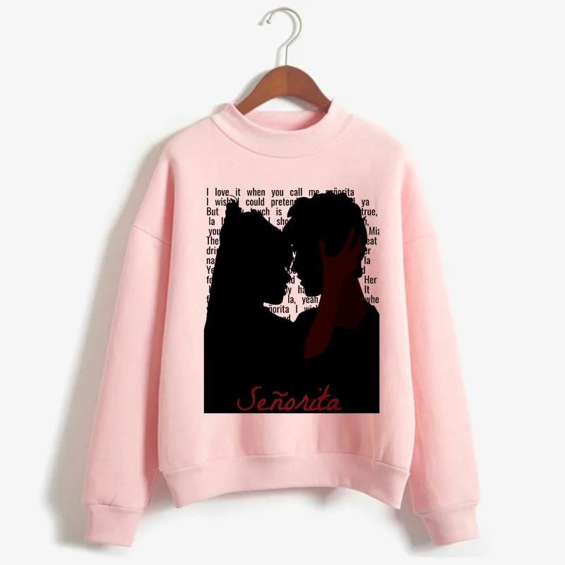 Shawn Mendes Senorita Harajuku модные Мультяшные толстовки для женщин Lost In Japan Ullzang 90s графические толстовки хип-хоп Женская толстовка - Цвет: H2034