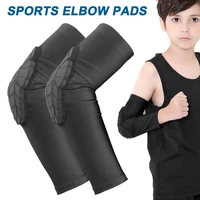 new kids sports elbow pads honeycomb compression knee pad protective gear for basketball baseball drop shipping