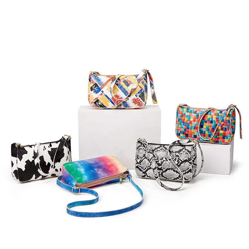 

Сумочка из искусственной кожи, Женские Простые сумки, Простые Летние дамские сумки с принтом змеиной кожи на плечо для женщин, тренд 2021