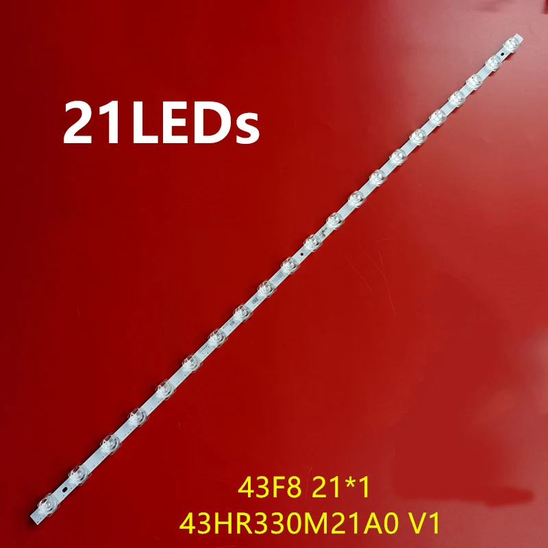 

1 шт. = 21 лампа 810 мм Светодиодная лента для подсветки TCL 43F9F 43F8 21*1 43HR330M21A0 V1