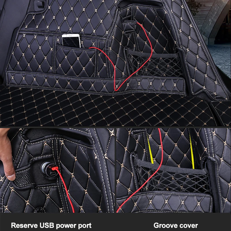 

CAR TRAVEL Custom leather Car Trunk Mats for Audi Q5 2010 2011 2012 2014 2015 2017 2016 2018 2019 2020 auto accessories
