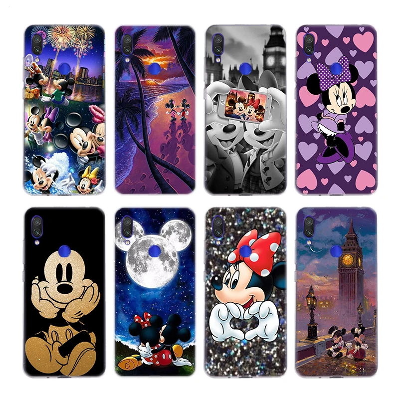 Роскошный модный бампер-чехол для телефона с Микки и Минни Маус mi 9 8 9SE 9T Pro 8Lite K20 A3