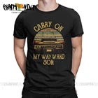Женская винтажная Мужская футболка, надеть мой Wayward Son Dark, цвет Вересковый, хлопковая одежда с принтом