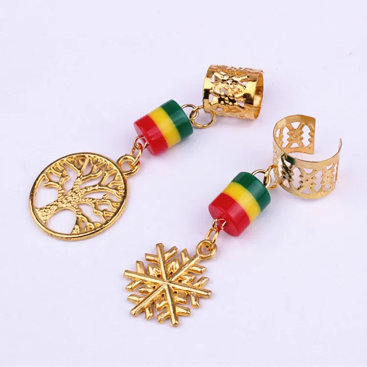 5 шт. парик ювелирных изделий регги Заплетенные волосы кольцо пружинное сплав