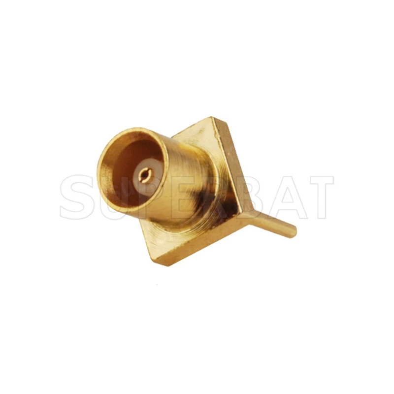 

Superbat 10Pcs MCX Edge Mount Female PCB Connector Goldplated