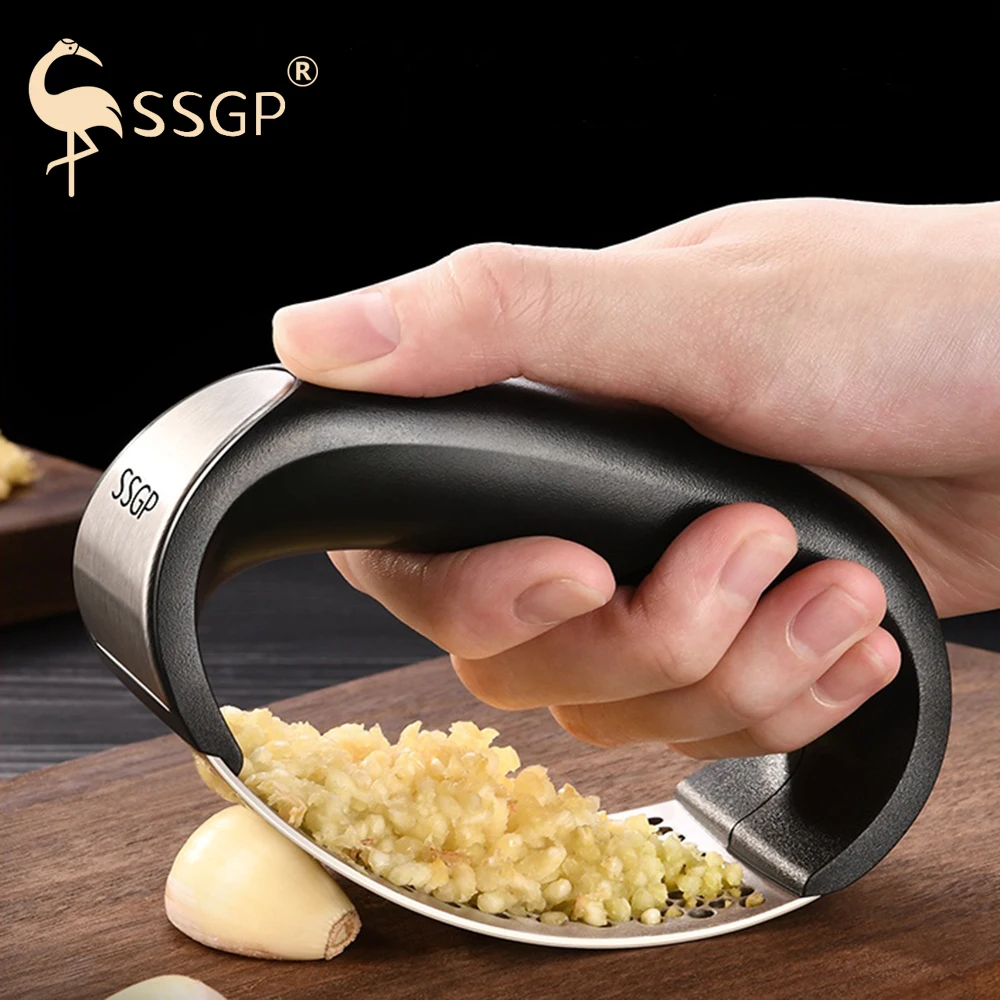 Пресс для чеснока 304 бытовой ручной пресс кухонный с коробкой Ручной имбиря и
