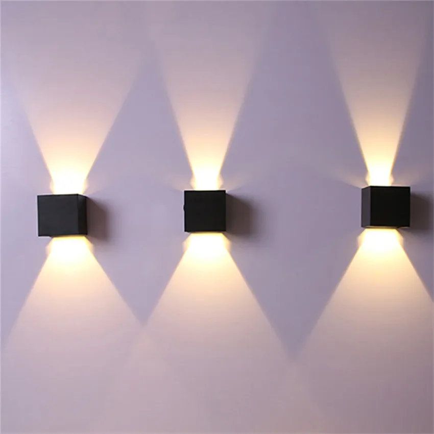 Настенный светодиодный светильник в скандинавском стиле алюминиевые комнатные