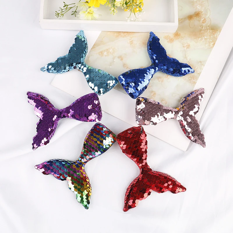 1 шт. Beatifully хвост русалки дизайн модные весы Блестки для волос Женские туфли на