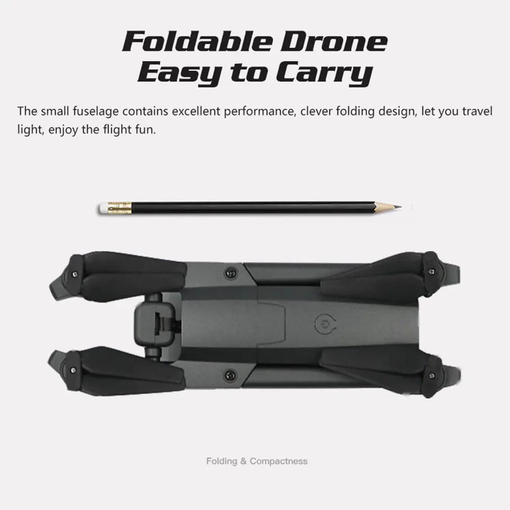 GW106 Foldable RC Drone With 4K HD Camera FPV Long Flight Time Headless Mode RC Helicopter Aircraft Remote Control Toys