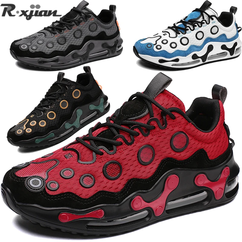 

R.XJIAN Новинка Мужская уличная спортивная обувь для отдыха Нескользящая амортизирующая Баскетбольная обувь с подушкой на всю ладонь